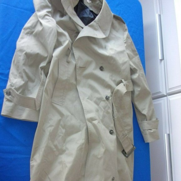 14R WOMENS US MARINE CORP ISSUE COAT ALL WX TRENCH JACKET OVERCOAT 21 SI 407 - Picture 1 of 12